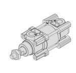 Xi lanh tiêu chuẩn thanh đơn xử lý kép ISO 15552 ACPA
